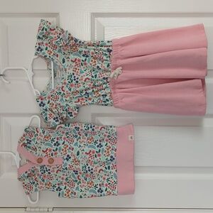 Little Road Co. Toddler Matching Dress & Sleeveless Hoodie 3Y